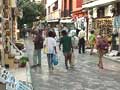 Shopping street in the traditional neighborhood of Athens, Plaka