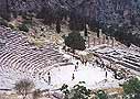 The Theater and the Temple of Apollo, Delphi, Greece.